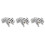 3Pcs Multi Cute Resin Car Ornaments Portable Dashboard Decorations 9