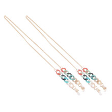 6Pcs Multi Color Mask Hanging Chain Durable Hollow Glasses Rope