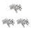 3Pcs Multi Cute Resin Car Ornaments Portable Dashboard Decorations 10