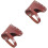 2Pcs Protective Covers Dark Red for Outdoor Use 4