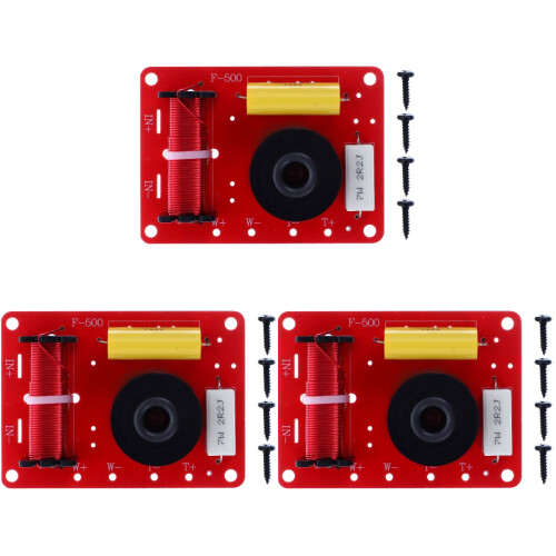 3pcs Way Speaker Crossover Filters Frequency Divider Bass Treble Divider Components 1