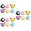 18Pcs Soft Wheel Pull Back Car Toys Assorted Colors Kids Plaything 6