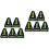 10Pcs Compact Level Tool Plastic Small Bubble Spirit Level for DIY Use 6