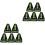 10Pcs Compact Level Tool Plastic Small Bubble Spirit Level for DIY Use 5