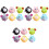 18Pcs Soft Wheel Pull Back Car Toys Assorted Colors Kids Plaything 3