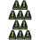 10Pcs Compact Level Tool Plastic Small Bubble Spirit Level for DIY Use 7