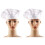 2Pcs Unisex White Round- Hat for Cooking Bbq Events 2