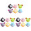 18Pcs Soft Wheel Pull Back Car Toys Assorted Colors Kids Plaything 2