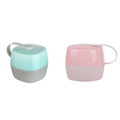 6Pcs PP Portable Pacifier Boxes Wide Mouth Storage for Clips Pacifiers