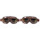 2Pcs Durable Dark Red Windproof Motor Riding Goggles 2