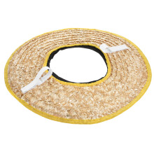 2Pcs Hard Hat Sun Shade Straw Visor Full Brim Breathable Cover