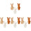 12Pcs Mini Bunny Stuffed Animals Assorted Playroom Decor 2