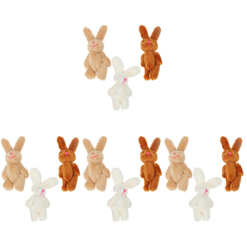 12Pcs Mini Bunny Stuffed Animals Assorted Playroom Decor 1