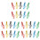 30Pcs Assorted Color Mini Plastic Music Note Clips for Stationary 2
