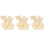 6Sets 3D Boot Speelgoed Lichtbruin Creatief 5