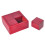 3Pcs Red Luban Lock Wood Puzzle Box Smooth Surface Logic Development 10