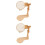 2Sets Durable Wood Embroidery Holder Adjustable Frame for Home DIY 5