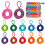 960 Pcs Elastic Braided Rope Child Acrylic Ring Set 1