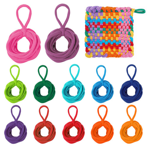 960 Pcs Elastic Braided Rope Child Acrylic Ring Set