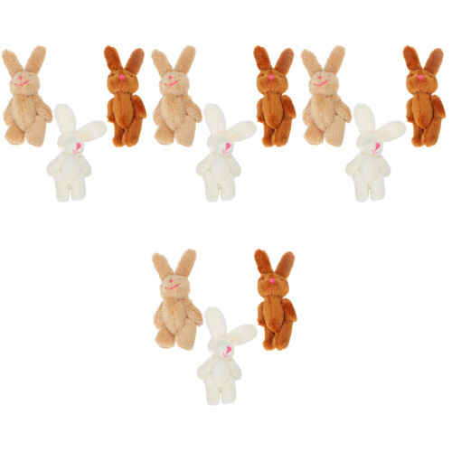 12Pcs Mini Bunny Stuffed Animals Assorted Playroom Decor 2