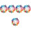 960 Pcs Elastic Braided Rope Child Acrylic Ring Set 9