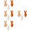 12Pcs Mini Bunny Stuffed Animals Assorted Playroom Decor 7