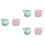 6Pcs PP Portable Pacifier Boxes Wide Mouth Storage for Clips Pacifiers 6