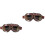 2Pcs Durable Dark Red Windproof Motor Riding Goggles 4