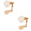 2Sets Durable Wood Embroidery Holder Adjustable Frame for Home DIY 6