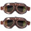 2Pcs Durable Dark Red Windproof Motor Riding Goggles 5
