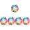 960 Pcs Elastic Braided Rope Child Acrylic Ring Set 10