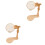 2Sets Durable Wood Embroidery Holder Adjustable Frame for Home DIY 3