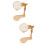 2Sets Durable Wood Embroidery Holder Adjustable Frame for Home DIY 7