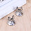 18Pcs Silver fork Menu Holder Stainless Steel Restaurant Stand 8