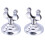 18Pcs Silver fork Menu Holder Stainless Steel Restaurant Stand 1