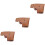3Pcs Thick Protector Case Brown for Hiking and Camping 5
