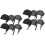 12Pcs Cotton Chef Hats Unisex Adjustable Kitchen Work Caps 4