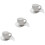 3Sets Classic White Ceramic Coffee and Tea Cups with Saucers Gift Set 6