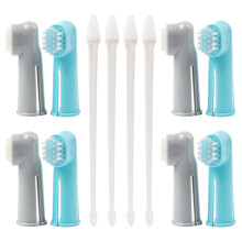 8Sets Easy Use Finger Toothbrushs for Dogs Durable Pet Dental Cleaning