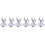 18Pcs Silver fork Menu Holder Stainless Steel Restaurant Stand 4
