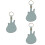 3Pcs Sky-Blue Guitar Pick Holder Keyring Portable Storage Case 6