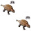 2Sets Electric Simulation Dinosaur Toy Coffee for Home Office Decor 6