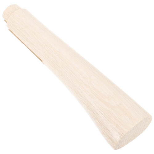 2Pcs Beige Wooden Handle Replacement Sturdy Non-Slip Grip
