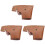 3Pcs Thick Protector Case Brown for Hiking and Camping 2