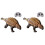 2Sets Electric Simulation Dinosaur Toy Coffee for Home Office Decor 2