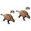 2Sets Electric Simulation Dinosaur Toy Coffee for Home Office Decor 4