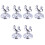 18Pcs Silver fork Menu Holder Stainless Steel Restaurant Stand 3
