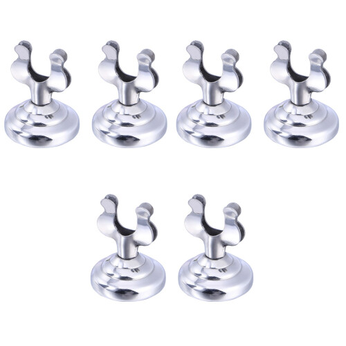 18Pcs Silver fork Menu Holder Stainless Steel Restaurant Stand 2