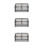 3Pcs Black Pc Waterproof Socket Cover Dual 86 Type Angled Outdoor Use 7