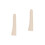 2Pcs Beige Wooden Handle Replacement Sturdy Non-Slip Grip 6